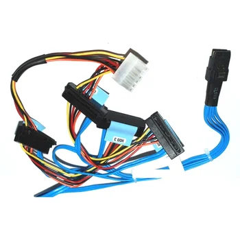 Кабель miniSAS-4SATA with Power внутренний, для серверов Dell R410 для подключения контроллеров SAS6iR