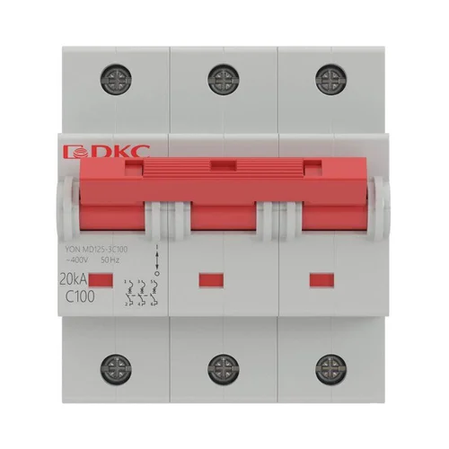 Выключатель автоматический модульный 3п C 80А 20кА MD125 YON MD125-3C80