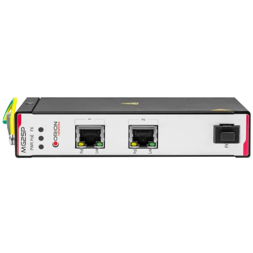 Неуправляемый индустриальный медиаконвертер 2 x 1000-Base-T / 1000Base-FX, SFP, POE