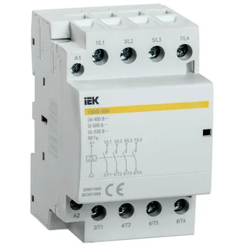 Контактор модульный КМ40-40М AC/DC IEK MKK21-40-40 Контактор модульный КМ40-40М AC/DC IEK MKK21-40-40