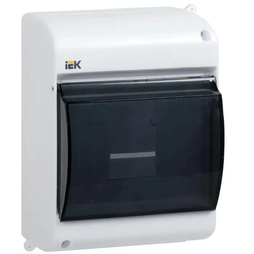 Корпус ОП КМПн 2/4 Krepta 3 IP30 для 4-х авт. выкл. прозр. крышка пластик. бел. IEK MKP42-N-04-30-12