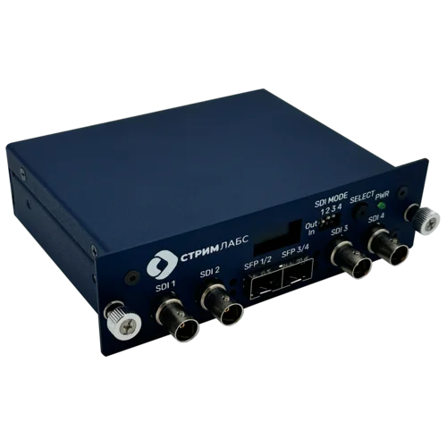 Четырехканальный конвертер 3G-SDI для передачи видео Stream Labs MediaXOptic Четырехканальный конвертер 3G-SDI для передачи видео Stream Labs MediaXOptic