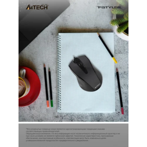Мышь A4Tech V-Track Padless N-500FS черный оптическая (1200dpi) silent USB (3but) Мышь A4Tech V-Track Padless N-500FS черный оптическая (1200dpi) silent USB (3but)