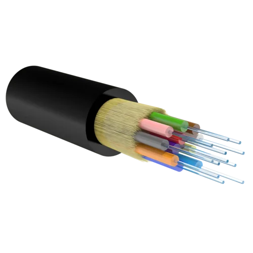Кабель волоконно-оптический, 12 волокон, одномодовый 9/125мкм, стандарта OS2, распределительный, с плотным буфером, LSZH -40C нг(A)-HFLTx, черный