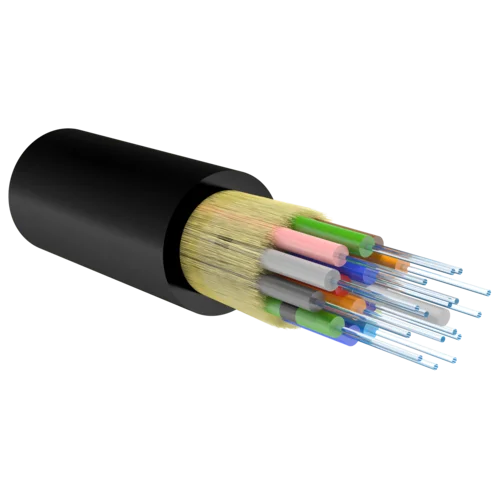 Кабель волоконно-оптический, 16 волокон, многомодовый 50/125мкм, стандарта OM3, распределительный, с плотным буфером, LSZH -40C нг(A)-HFLTx, черный Кабель волоконно-оптический, 16 волокон, многомодовый 50/125мкм, стандарта OM3, распределительный, с плотным буфером, LSZH -40C нг(A)-HFLTx, черный