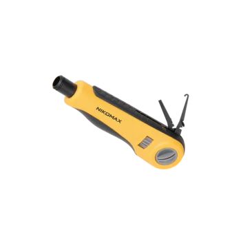 Инструмент NIKOMAX для заделки витоИнструмент NIKOMAX для заделки витой пары, ударного типа, 2 уровня регулировки силы удара, крепление Twist-Lock, бе Инструмент NIKOMAX для заделки витоИнструмент NIKOMAX для заделки витой пары, ударного типа, 2 уровня регулировки силы удара, крепление Twist-Lock, бе