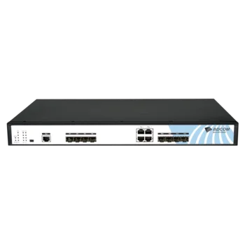 OLT BDCOM P3600-04-2AC с 4 портами GEPON (SFP), 2 комбо-портами, 2хSFP, 2хSFP+, 2хRJ-45, 2 БП АC, FEC