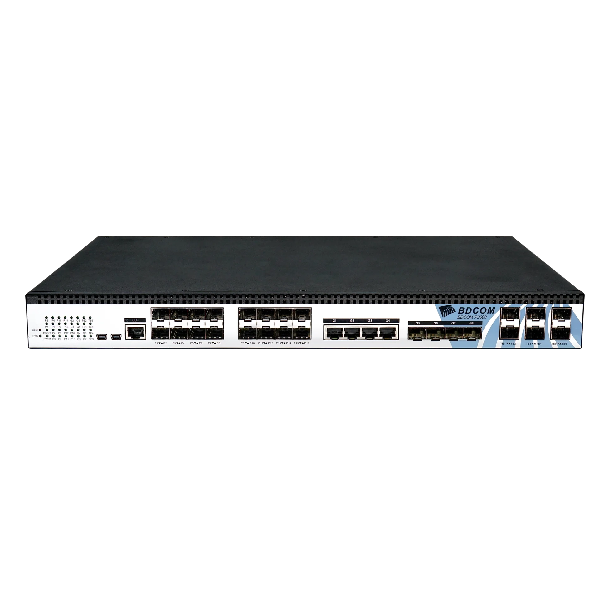 OLT BDCOM P3600-16E-2AC с 16 портами GEPON (SFP), 4GE, 4 SFP, 6 SFP+, 2*AC OLT BDCOM P3600-16E-2AC с 16 портами GEPON (SFP), 4GE, 4 SFP, 6 SFP+, 2*AC