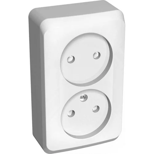 Розетка 2-м ОП Этюд 16А IP20 250В защ. шторки без заземл. бел. SE PA16-006B Розетка 2-м ОП Этюд 16А IP20 250В защ. шторки без заземл. бел. SE PA16-006B