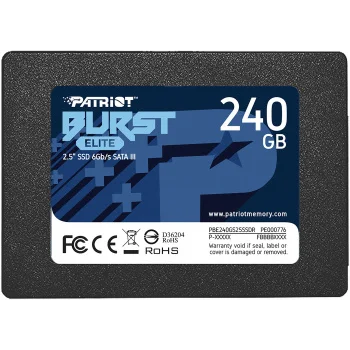 Накопитель SSD Patriot SATA-III 240GB PBE240GS25SSDR Burst Elite 2.5" Накопитель SSD Patriot SATA-III 240GB PBE240GS25SSDR Burst Elite 2.5"