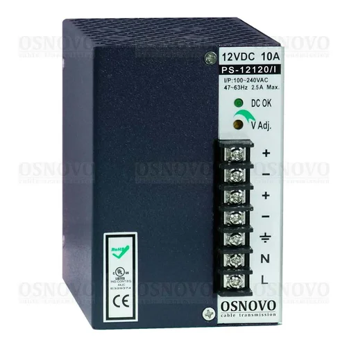 PS-12120/I, Промышленный блок питания. DC12V, 10A (120W). OSNOVO PS-12120/I, Промышленный блок питания. DC12V, 10A (120W). OSNOVO