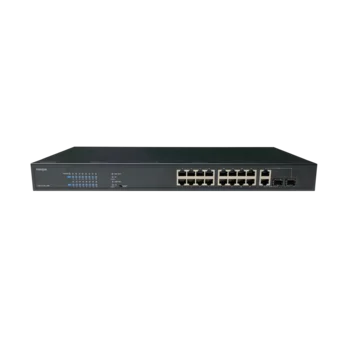 Неуправляемый стоечный 16 портовый PoE коммутатор POWERTONE PUS-CC16L-250R с изоляцией портов