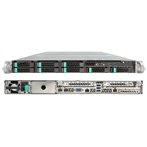 Серверная платформа Intel R1208WFTYSR 1U, до двух процессоров Intel Scalable, 24xDDR4, 8x2.5 HDD, 2x10Gb Base-T, 2xM.2 PCI-Ex4, 2x1100W PSU