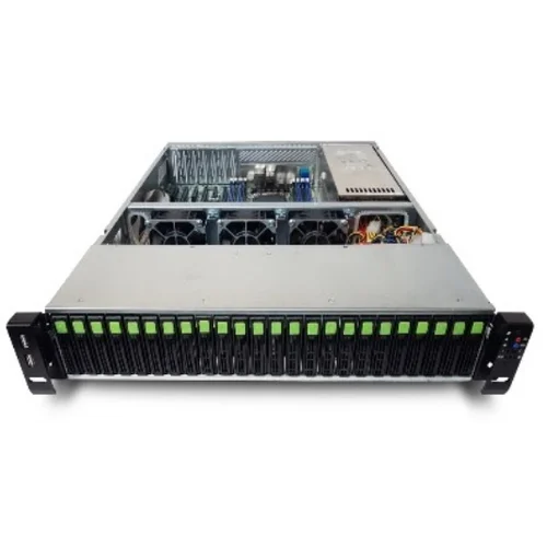 Серверная платформа Rikor 2U RP6224-AB25-800HS, до двух процессоров Intel Xeon Scalable, DDR4, 24x2.5" HDD, 2x1000Base-T, резервируемый БП
