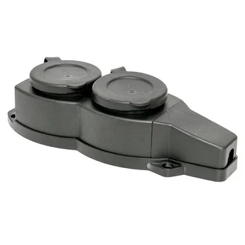 Розетка 2-м 16А IP44 2P+PE 230В с защ. крышками каучук Basic EKF RPS-018-16-230-44 Розетка 2-м 16А IP44 2P+PE 230В с защ. крышками каучук Basic EKF RPS-018-16-230-44
