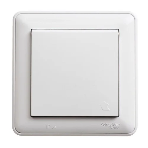 Розетка 1-м СП W59 Aqua 16А IP44 с заземл. защ. шторки в сборе бел. SE RS16-152B-18