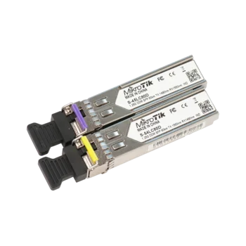 Пара модулей Mikrotik SFP оптический, 1.25G, дальность до 80км, 1490/1550нм Пара модулей Mikrotik SFP оптический, 1.25G, дальность до 80км, 1490/1550нм