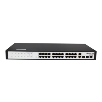 Управляемый коммутатор уровня 2 BDCOM S2228-B, 24x 10/100Base-TX, 2x 100/1000Base-T, 2x 100/1000Base-X (SFP), 220VAC
