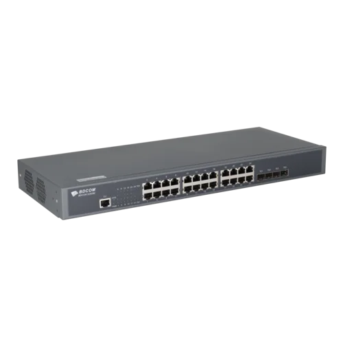 Управляемый коммутатор уровня 3 BDCOM S2900-24T4X, 24x 10/100/1000Base-T, 4x 1/10GE SFP+, 220VAC Управляемый коммутатор уровня 3 BDCOM S2900-24T4X, 24x 10/100/1000Base-T, 4x 1/10GE SFP+, 220VAC