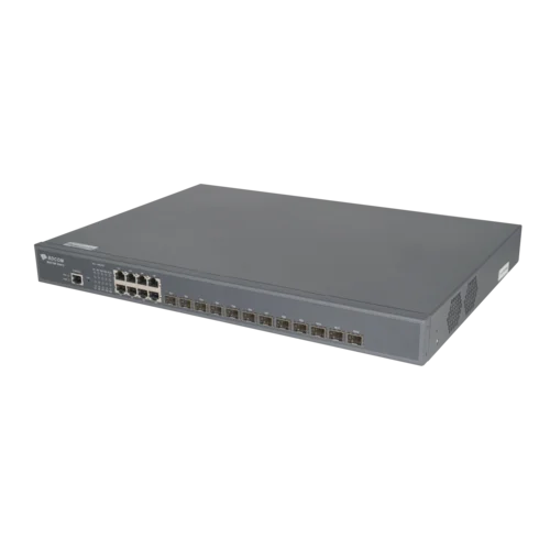 Управляемый коммутатор уровня 3 BDCOM S5612-2AC, 8x 10/100/1000Base-T, 12x 1/10GE SFP+, 2x 220VAC (встроенные БП)