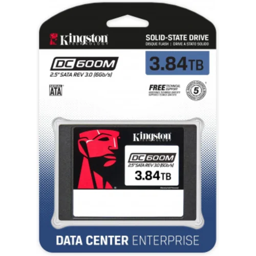 Накопитель SSD Kingston SATA-III 3.84TB SEDC600M/3840G DC600M 2.5" 1 DWPD