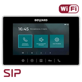 Видеомонитор Beward SM700W, SIP-протокол, 7" дисплей,Wi-Fi, USB, 12В(DC), ОС Linux Видеомонитор Beward SM700W, SIP-протокол, 7" дисплей,Wi-Fi, USB, 12В(DC), ОС Linux