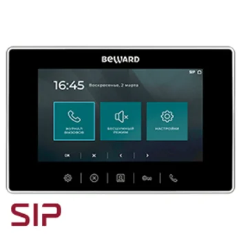 Видеомонитор Beward SM710, SIP-протокол, 7" дисплей, USB, 12В(DC), ОС Linux Видеомонитор Beward SM710, SIP-протокол, 7" дисплей, USB, 12В(DC), ОС Linux