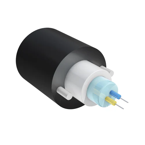 Кабель оптический самонесущий диэлектрический, 2 волокна, 1.0кН, 5.0мм, катушка 1км.