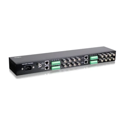 Приемник видеосигнала по витой паре активный 16-канальный SNR-B-A16V-R для монтажа в 19" стойку