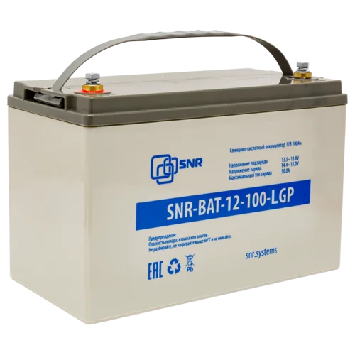 Свинцово-кислотный аккумулятор 12В 100Ач (SNR-BAT-12-100-LGP)