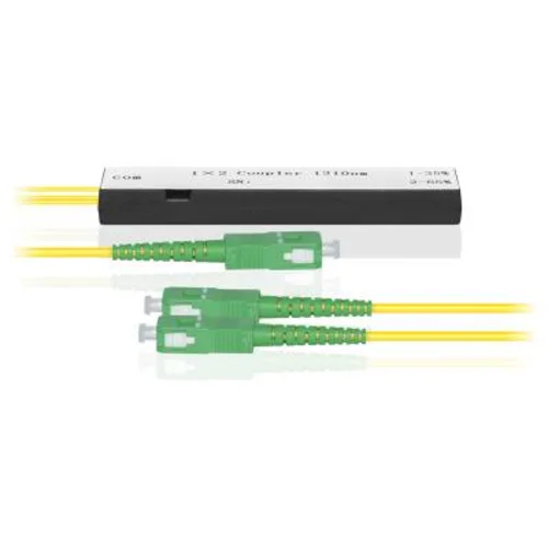 Делитель оптический корпусный трехоконный 1х2-05/95 SC/APC Делитель оптический корпусный трехоконный 1х2-05/95 SC/APC
