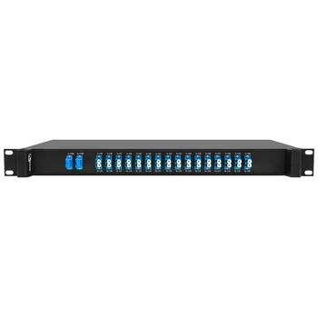 Мультиплексор DWDM двухволоконный 16-канальный, каналы 45-60, 1U 19" Мультиплексор DWDM двухволоконный 16-канальный, каналы 45-60, 1U 19"