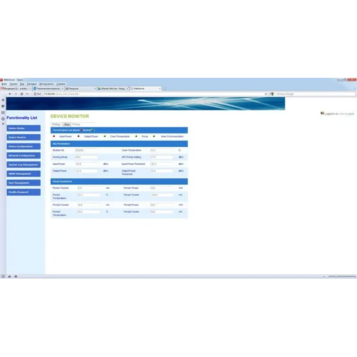 EDFA предусилитель (pre-amplifier) C-диапазона с переменным коэффициентом усиления и выходной мощностью EDFA предусилитель (pre-amplifier) C-диапазона с переменным коэффициентом усиления и выходной мощностью