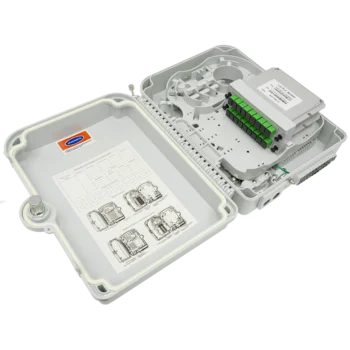 Коробка распределительная оптическая SNR-FTTH-FDB-24X (укомплектованная 2 делителями 1х8)