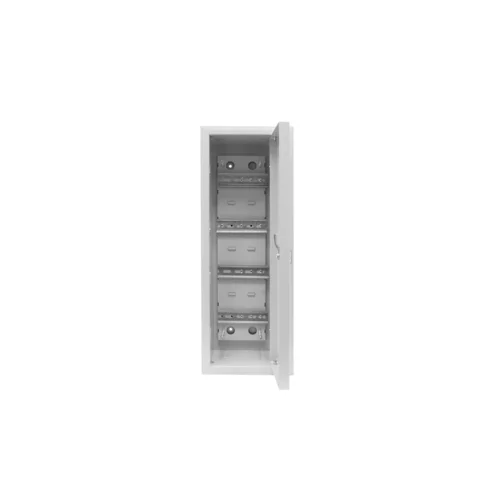 Универсальный настенный шкаф, встраиваемый, монтажная площадка, 4 рейки DIN 35 (21 место) Универсальный настенный шкаф, встраиваемый, монтажная площадка, 4 рейки DIN 35 (21 место)