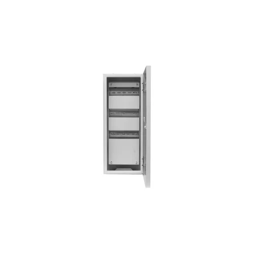 Универсальный настенный шкаф, встраиваемый, монтажная площадка, 4 рейки DIN 35 (21 место) Универсальный настенный шкаф, встраиваемый, монтажная площадка, 4 рейки DIN 35 (21 место)