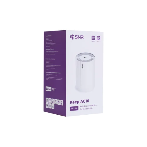 Wi-Fi mesh роутер SNR AC1200, 802.11a/b/g/n/ac, 2xGE RJ45