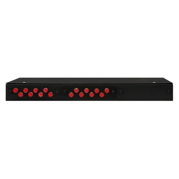 Кросс оптический 19" (ШКОС) укомплектованный на 16 FC портов, черный (комплект с розетками) Кросс оптический 19" (ШКОС) укомплектованный на 16 FC портов, черный (комплект с розетками)