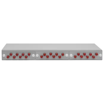 Кросс оптический 19" (ШКОС) укомплектованный на 24 FC портов (комплект с розетками и пигтейлами)