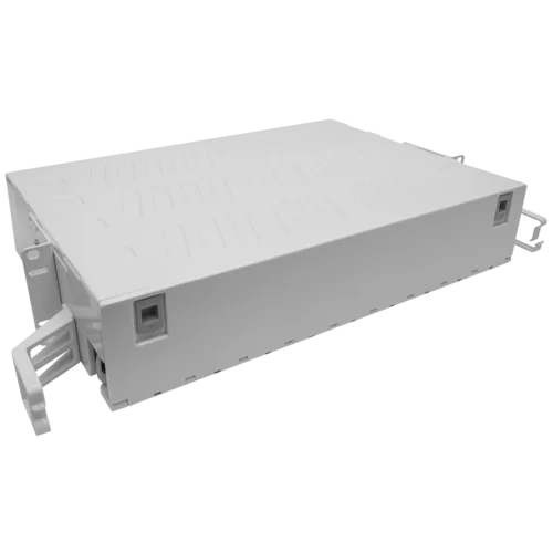 Кросс оптический 19" (ШКОС) на 48 портов SC, пластиковый выдвижной, 2U Кросс оптический 19" (ШКОС) на 48 портов SC, пластиковый выдвижной, 2U