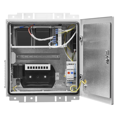 Настенный термошкаф 400x400x250 мм, IP54, с ИБП Настенный термошкаф 400x400x250 мм, IP54, с ИБП