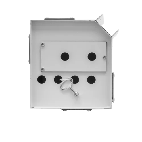 Шкаф уличный серии Real1, 510х240х245, RAL7035, с утеплителем