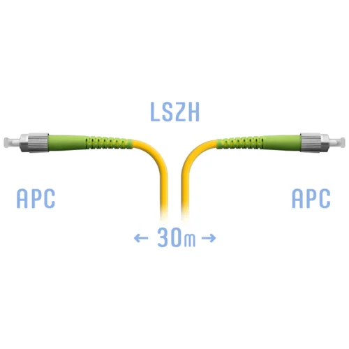 Патчкорд оптический FC/APC SM 30 метров