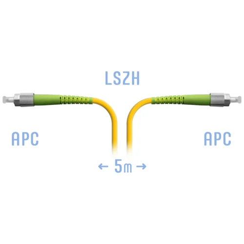 Патчкорд оптический FC/APC SM 5 метров