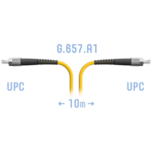 Патчкорд оптический FC/UPC SM G.657.A1 10 метров Патчкорд оптический FC/UPC SM G.657.A1 10 метров