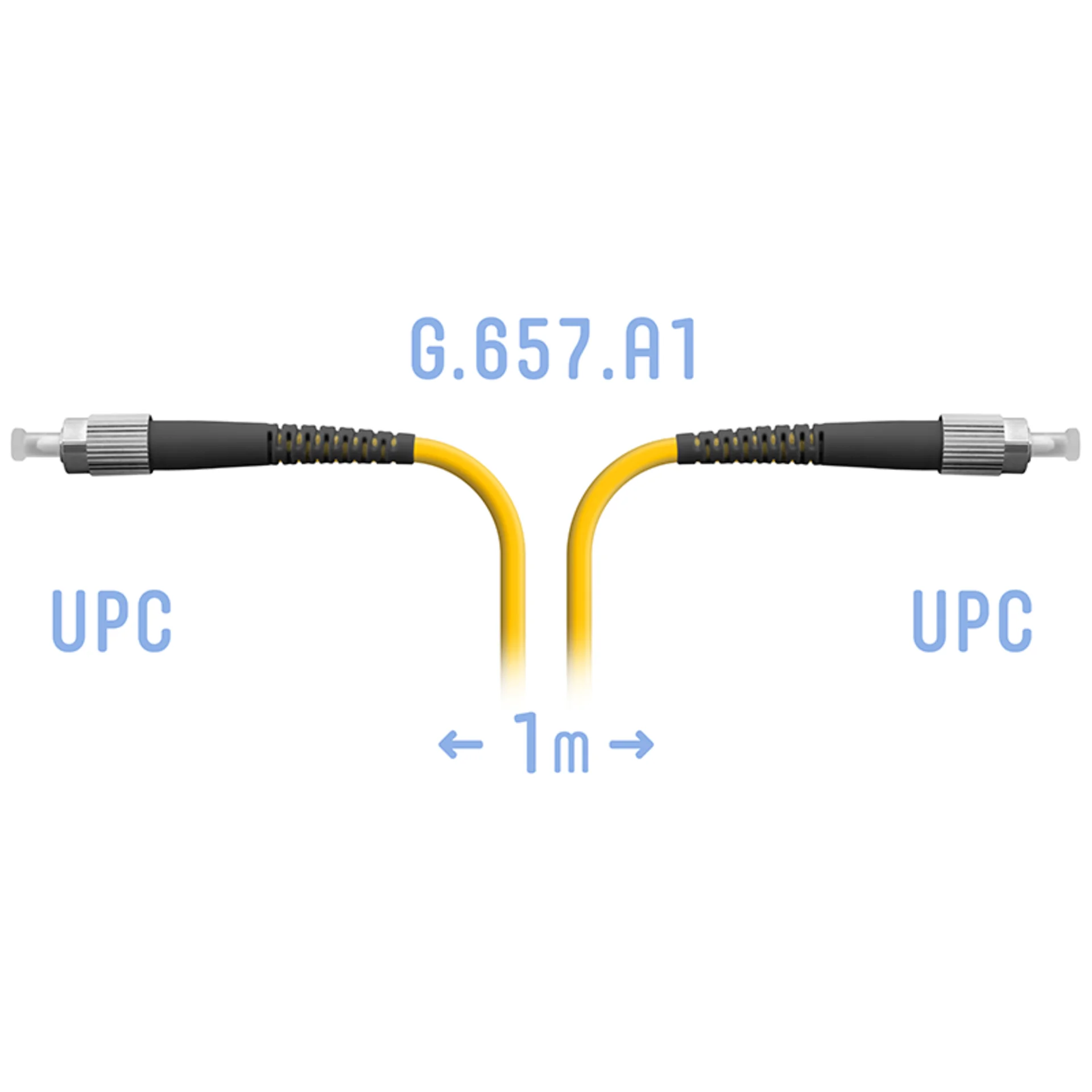 Патчкорд оптический FC/UPC SM G.657.A1 1 метр