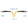 Патчкорд оптический FC/UPC SM G.657.A1 2 метра Патчкорд оптический FC/UPC SM G.657.A1 2 метра
