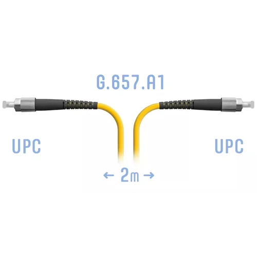 Патчкорд оптический FC/UPC SM G.657.A1 2 метра Патчкорд оптический FC/UPC SM G.657.A1 2 метра