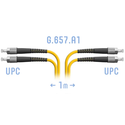 Патчкорд оптический FC/UPC SM G.657.A1 Duplex 1 метр Патчкорд оптический FC/UPC SM G.657.A1 Duplex 1 метр