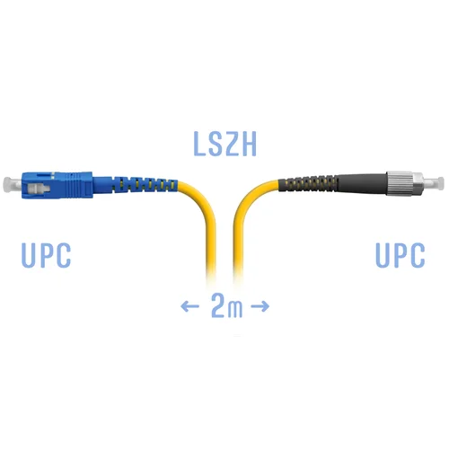 Патчкорд оптический FC/UPC-SC/UPC SM 2 метра